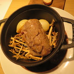 RISTORANTE IL NODO - 蝦夷豚ヒレ藁焼き　新玉ねぎ