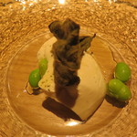 RISTORANTE IL NODO - 煎茶パンナコッタ　オリーブオイル　旬の枝豆