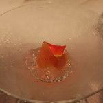 グランド ダイア - グレープフルーツ、薔薇の香りを移したゼリー、グラニテ