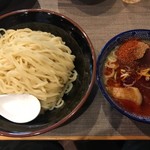 麺や 旅風車 - 濃厚味玉辛つけ麺