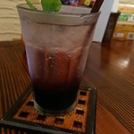 かぼ茶庵 - ブルーベリーソーダ分離