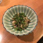 ささだ河庄 - オコゼと鮃の肝のポン酢