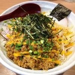 麺小屋 てち - みそまぜそば 大(腹ぱんぱん) + ジャンク大好き