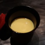 てんぷら　成生 - 最初の一品。
                                とっても甘い『とうもろこしのすりながし』