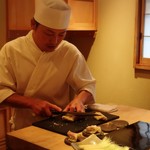 てんぷら　成生 - この包丁の音でワクワク