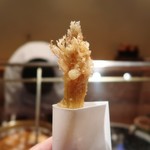 てんぷら　成生 - ヤングコーン♪
      髭までサクサク天ぷらに✨