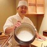 てんぷら　成生 - 炊きたてのお米！