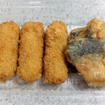 おにぎり 川井亭 - チキンチーズ大葉巻＆鯖立田揚げ
