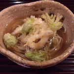 松川 - 白魚と蕗の薹の蕎麦