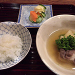 松川 - 月の輪熊、花山椒、筍の鍋
