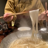名古屋 魚しゃぶ 濱の季 - 麺　リフト