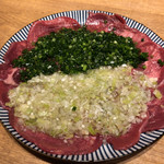 近江焼肉ホルモン すだく - 2色ねぎタン 790円×2