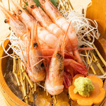 Nanban shrimp sashimi