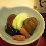 新ばし - 香の物。