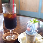 うふcafe - アイスコーヒーと