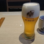 うなぎの竹若 - 生ビール