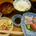 竹原 - さしみ盛合せ定食