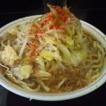 ラーメン二郎 - 1/6小/麺固め/油少なめ/にんにく少なめ・とうがらし少なめ