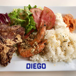 110753503 - モチコチキン&ガーリックシュリンプ ハワイアンプレート