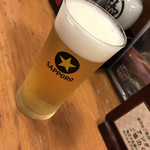 Aji No Gyuu Tan Kisuke - グラスビールおかわり