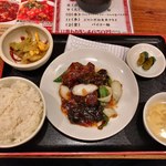 一条まるふじ - 黒酢酢豚定食