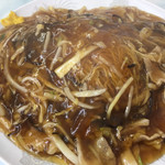 龍鳳 - 小樽 あんかけ焼きそば ( ´θ｀) 豚肉 醬油味 2玉 並