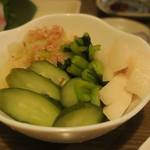 酒菜坊 橋蔵 - お新香盛り合わせ
