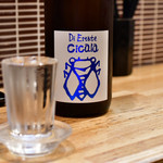 Soba Jim Benkei - 三井の寿 純米吟醸 夏吟醸 チカーラ@830円：ラベルにピントを合わせる。