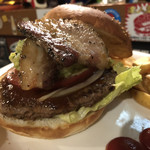 110771327 - 自家製ベーコンバーガー￥９４０
                      アボカドトッピング¥  ？
                      アイスコーヒー¥４００