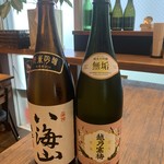 Ooma Sa Dainingu - 新潟の銘酒、八海山と越乃寒梅どちらも純米吟醸酒。