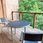 松葉温泉 滝の湯 - テラス席