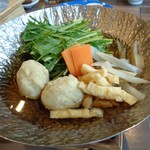 松葉温泉 滝の湯 - 朝食の鍋