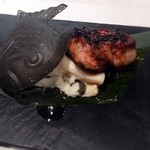 レストラン マノワ - 男爵芋のピュレと濃厚なフォアグラ♡マデラソースで。