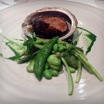 レストラン マノワ - 和歌山の天然アワビ　肝ソース