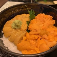函館うに むらかみ 日本生命札幌ビル店 - 【塩水バフンうにとムラサキうにの食べ比べ丼…6,048円】♫2019/6