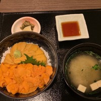 函館うに むらかみ 日本生命札幌ビル店 - 【塩水バフンうにとムラサキうにの食べ比べ丼…6,048円】♫2019/6