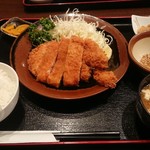 とり遊 - ロースカツ定食　850円