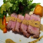 オステリア インクローチ - メインは菊池芳醇豚のタリアータ