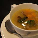 茶寮　六三郎 - ランチセットの「野菜スープ」