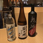 日本料理 吉備膳 - 岡山の地酒 3種