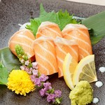 Salmon sashimi