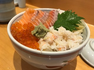 Tsukiji sushi kou - 具に比してご飯の量が多い