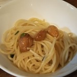 イタリア料理 Porta - 取り分けたペペロンチーノ