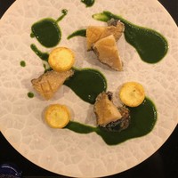 アワビの鉄板焼き