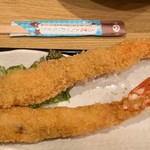 大垣お魚市場 - 大きなエビフライ♡