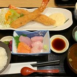 大垣お魚市場 - 大エビフライ定食