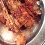 やき鳥三太郎 - 骨付鳥（親足）解体後