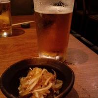 鳥茂 - ビールとお通し