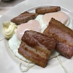 がばちょ - ベーコンエッグ（メニューにはありませんｗ