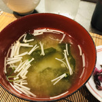 木の芽 - ☆かつ定食の味噌汁